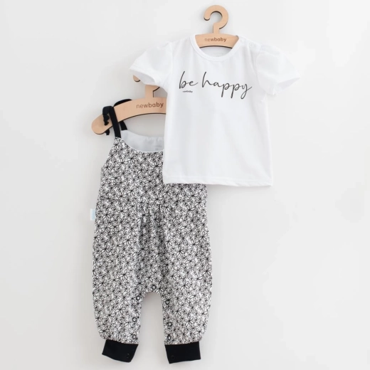 Vasaras meiteņu komplekts New Baby Be Happy, 2 daļas, izm. 68 (4–6 mēneši)