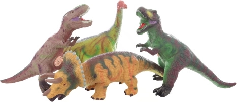 Skaņu gumijas dinozaurs ar baterijām