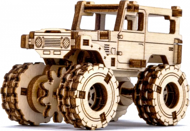 Wooden 3D Monster Truck Puzzle – Model 5 (Toyota FJ40)
