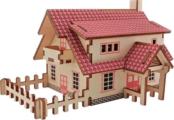 WOODCRAFT koka 3D puzle rančo