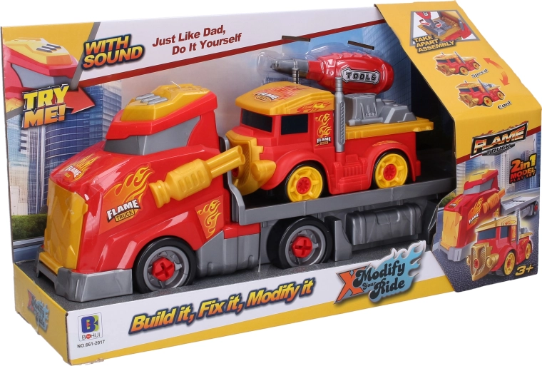 Truck with Trailer and Screwdriver Set, 43 cm
