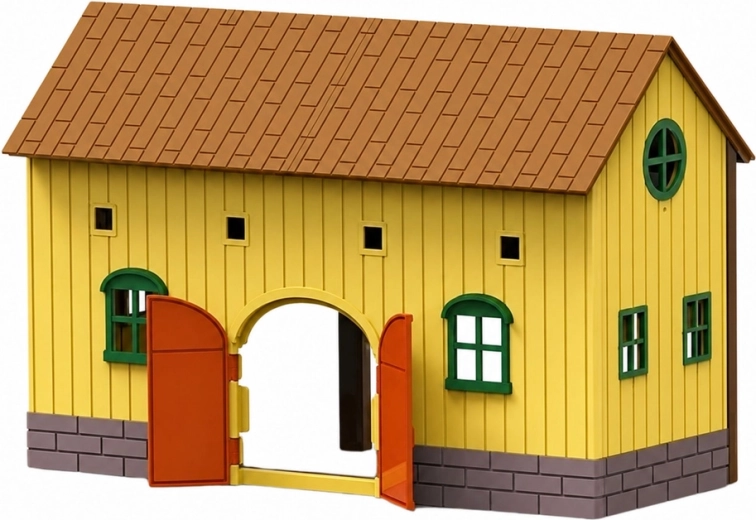 Stable with opening gates