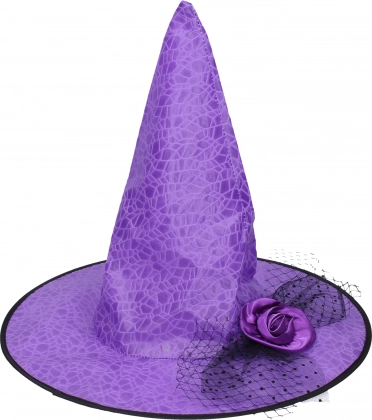 Karnevāla komplekts: violeta raganas cepure