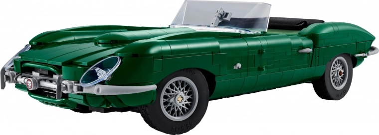 Ikoniskais Jaguar E‑Type kā izstādes modelis
