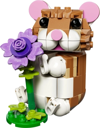 Cute hamster with poseable parts