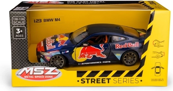 MSZ BMW M4 Red Bull Car Model in 1:23 Scale