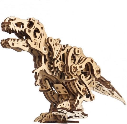 3D koka mehāniska puzle Tyrannosaurus Rex