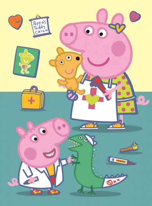 Puzzle miniMAXI PEPPA PIG pie ārsta 20 gabaliņi Trefl