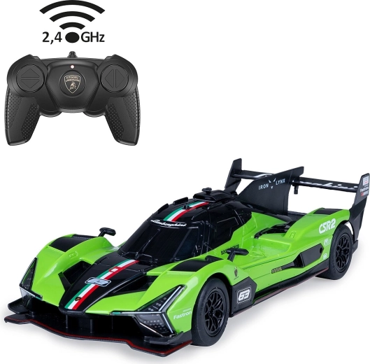 RC automobilis Lamborghini SC63 LMDH 1:24, zaļš