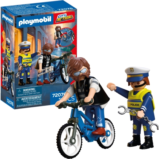 Playmobil City Action – velosipēda zādzība ar piederumiem, 11 detaļas