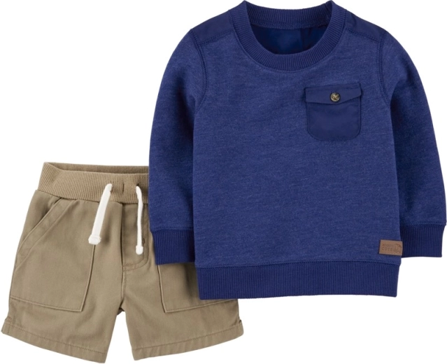 CARTER'S 2-piece set sweater and shorts for boys – 6m