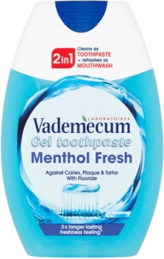 Vademecum 2v1 Menthol Fresh gēla zobu pasta 75 ml