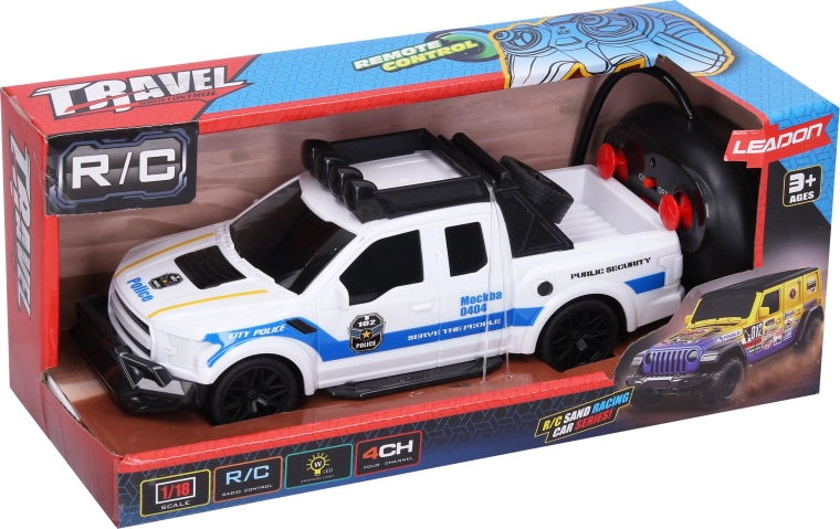 Police RC Car with Remote Control, 23 cm