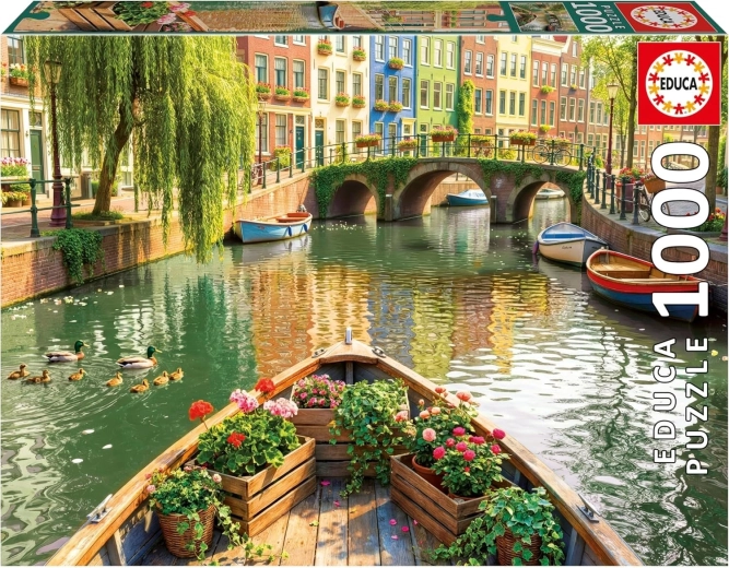 Educa Puzzle Boat Cruise through Amsterdam 1000 Pieces