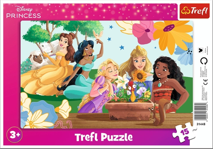 Trefl puzle Disney Princess: Smaida spēks, 15 gabali