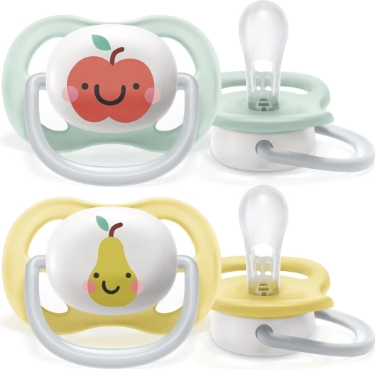 Philips Avent knupītis Ultra Air neitrāls ābols 0–6 mēn., 2 gab.