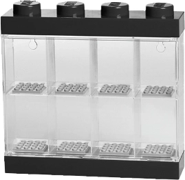 LEGO collectible display case for 8 minifigures – black