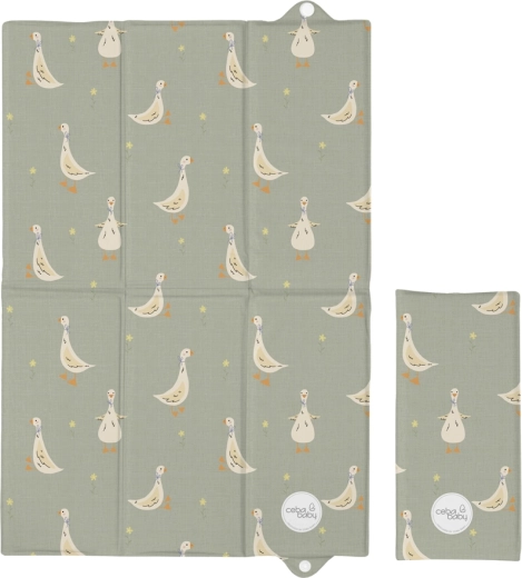 Ceba Baby ceļojumu pārtinamais paliktnis Basic Little Ducks 60 × 40 cm