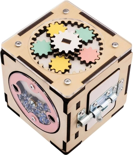 Koka interaktīvā klucīša BUSYKIDS 11 cm