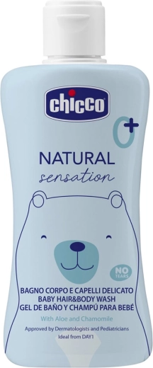 Chicco Natural Sensation 2-in-1 body and hair wash with aloe vera and chamomile 200 ml