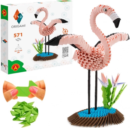 Alexander creative set origami 3D flamingo