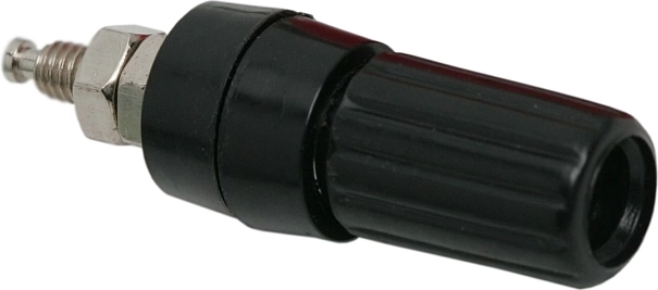 Black 4 mm Panel-Mount Banana Socket
