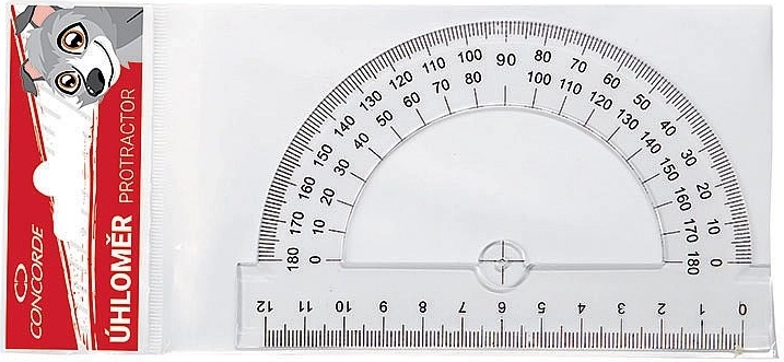 Transportieris CONCORDE 12 cm caurspīdīgs 180°