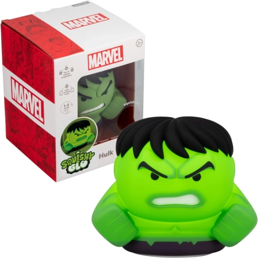 Marvel SquishyGlo Hulk – mīksta spīdoša spiežama figūriņa