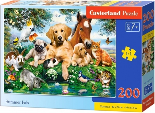 Puzle 200 detaļas Summer Pals