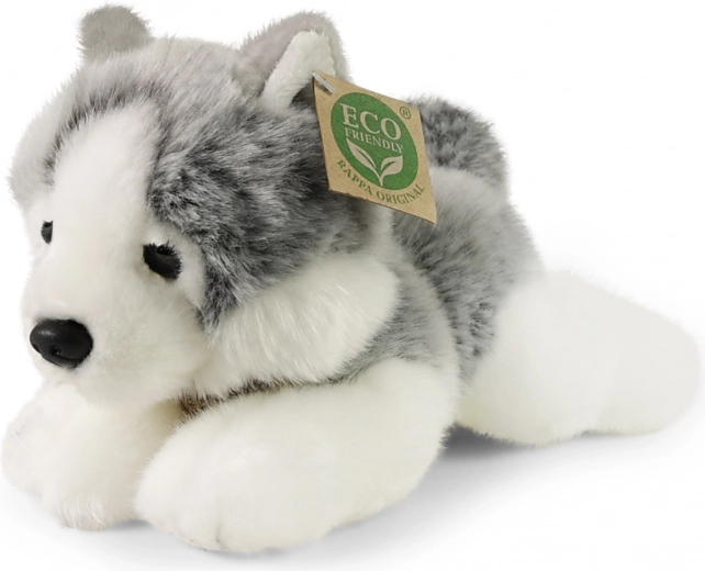 Plush lying husky 20 cm eco friendly