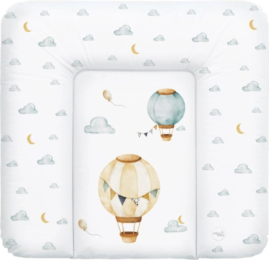 Ceba Baby mīksts pārtinamais paklājiņš Basic Balloons 75 × 72 cm