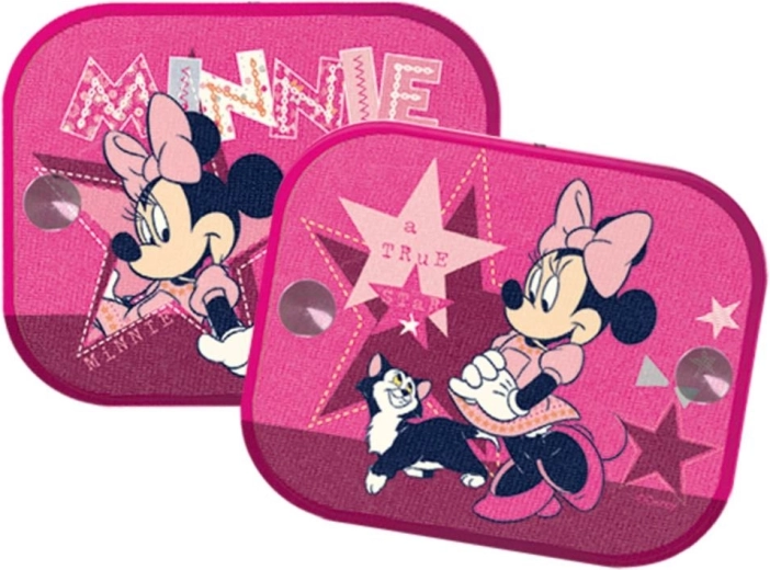 Auto saules aizsargpārsegi Minnie Mouse rozā 2 gab.