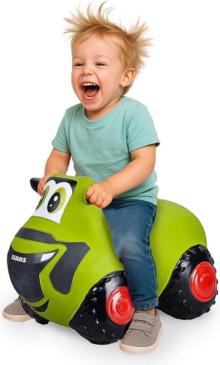 Piepūšamais traktors Claas HoppyDoo ar pumpīti