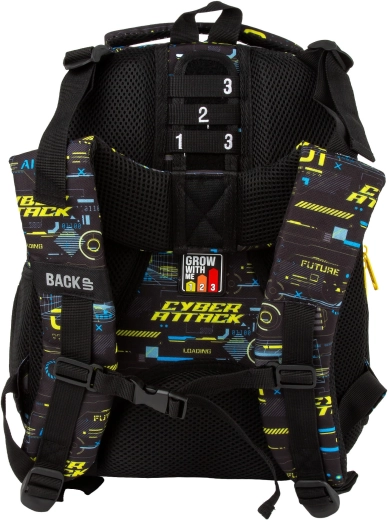 Ergonomic backpack with Grow With Me