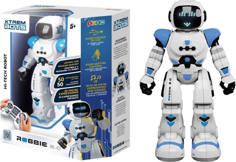 Xtrem Bots Robbie 2.0 – interactive programmable remote-controlled robot