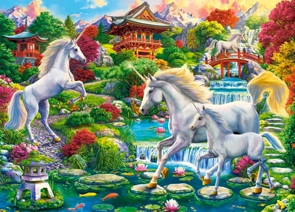 Puzle 260 Unicorn Garden – vienradžu dārzs