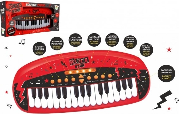 Bērnu pianīns ROCK STAR ar 31 taustiņu