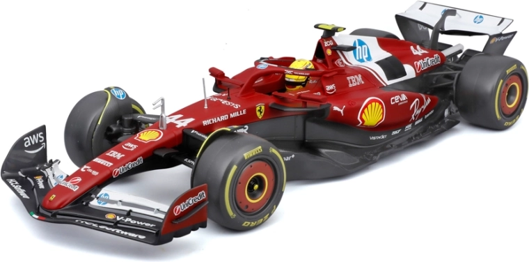 Bburago Formulas 1 modelis Ferrari SF-25 2025 Lewis Hamilton #44 1:18 ar ķiveri