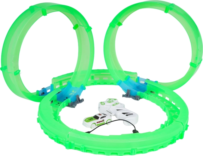 Glowing track with loops
