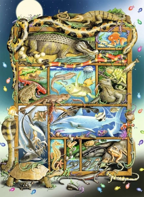 Ravensburger puzle zivis un rāpuļi XXL 200 gabaliņi