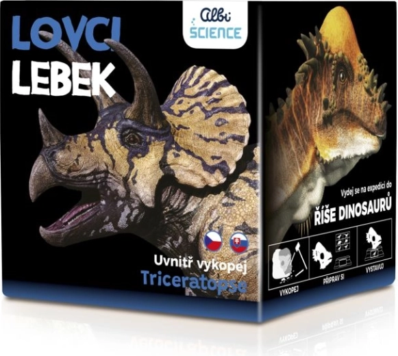 Galvaskausu mednieki – triceratopss no Albi Science