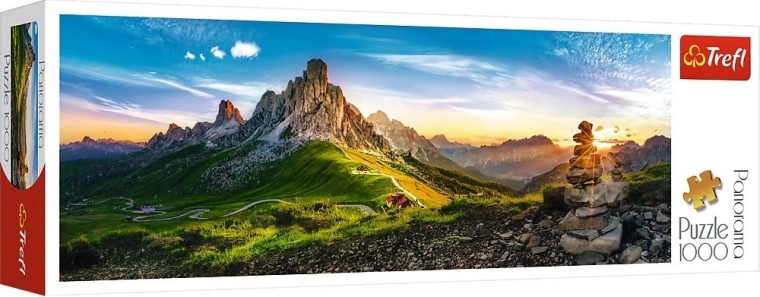 Puzle 1000 gabali Passo di Giau, Dolomīti – panorāma