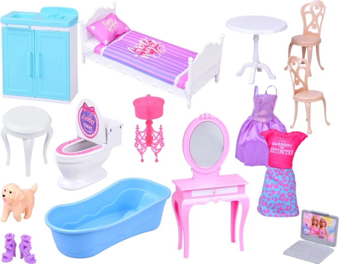 Koferītis ar bagātīgu piederumu komplektu