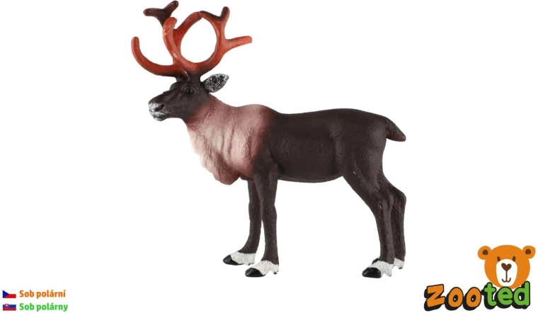 Zooted Arctic Reindeer, Plastic Figurine 15 cm