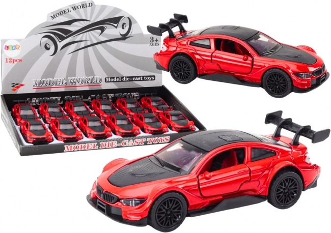 Metāla sporta auto 1:32 ar frikcijas piedziņu – sarkans