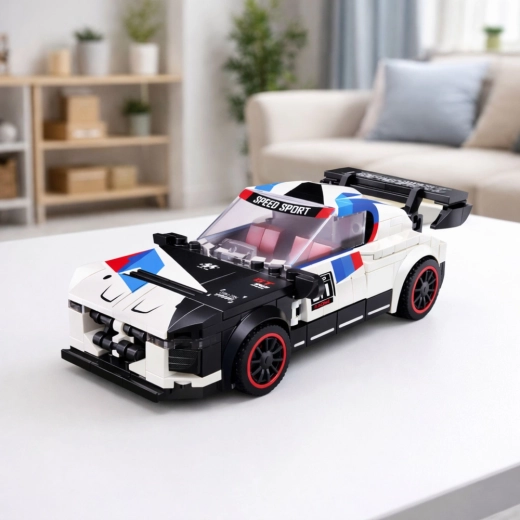 Sporta auto ar detalizētu dizainu