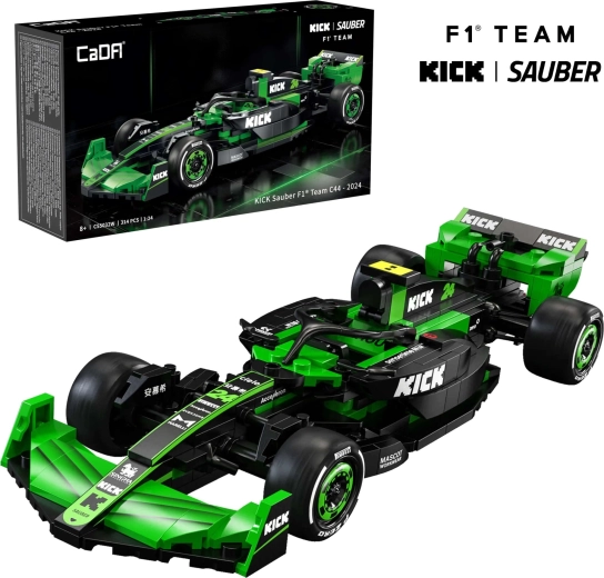 CaDA F1 KICK SAUBER sporta auto konstruktors 1:24, 314 detaļas