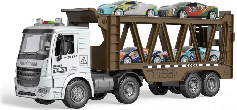 Vilkējs ar automašīnām ar gaismas un skaņas efektiem 38 cm
