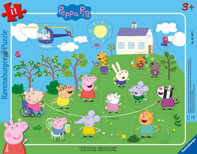 Ravensburger koka puzle Peppa Pig, 11 detaļas