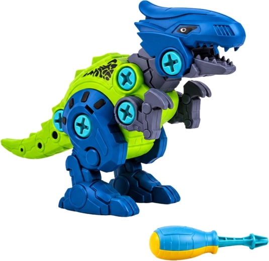 Screw-together dinosaurs for little builders
